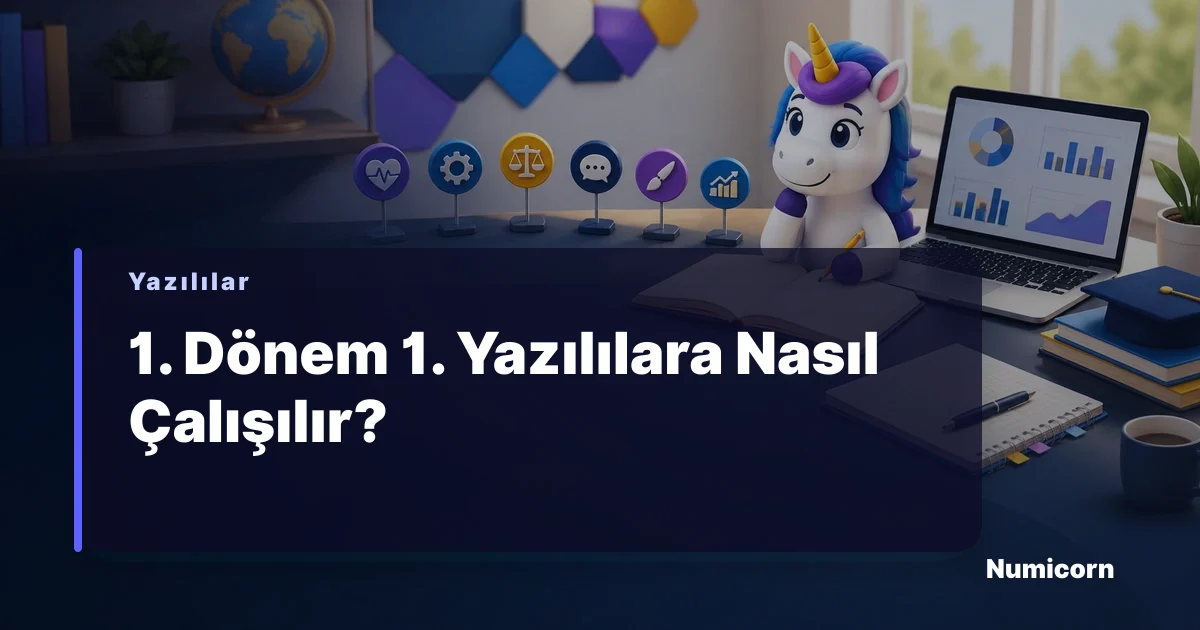 Öğrenciler yazılılara çalışırken