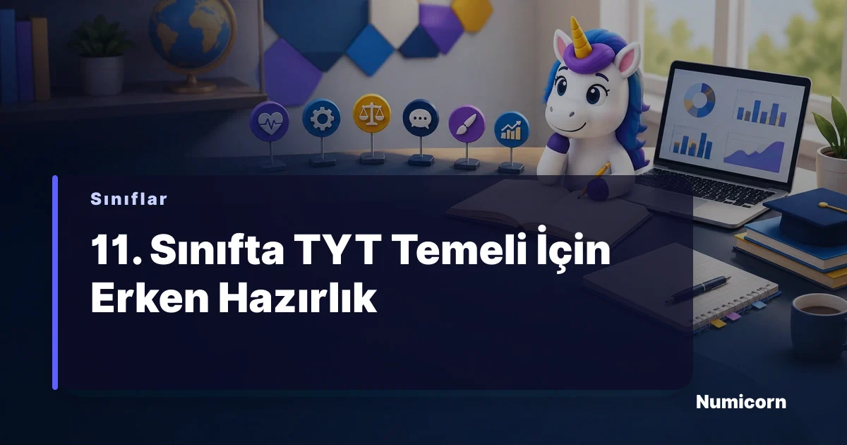 11. sınıf öğrencisinin TYT hazırlığına erken başladığı çalışma masası