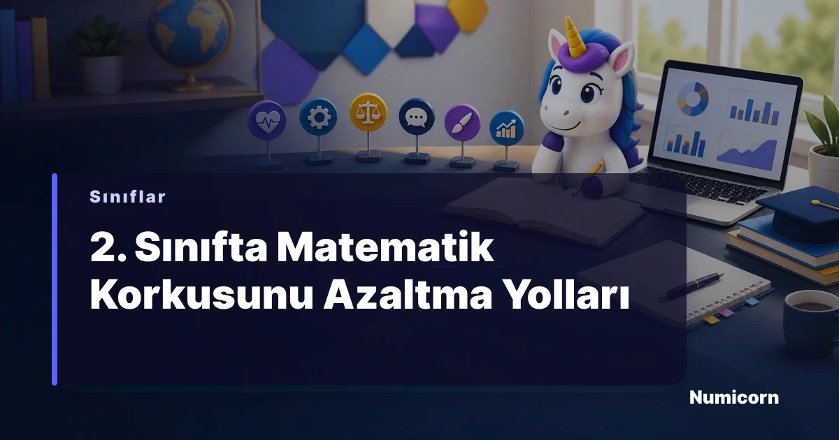 2. sınıf öğrencisinin masasında matematik problemleri çözdüğü an