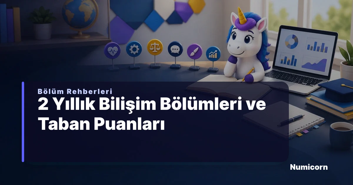 2 yıllık bilişim bölümleri ve TYT tercih rehberi