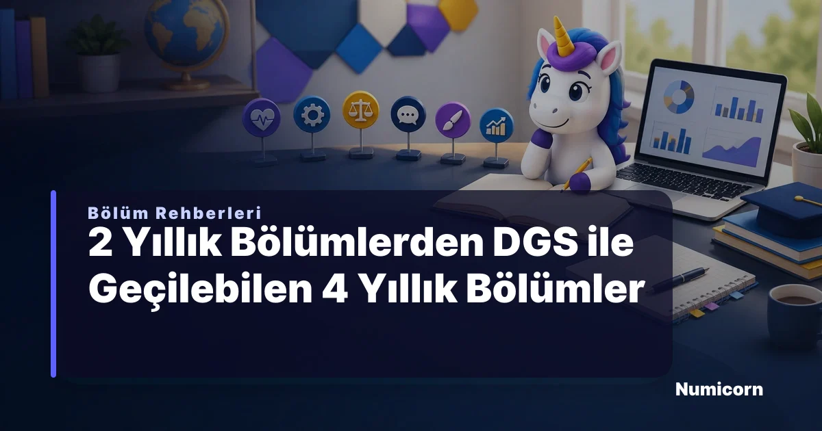 2 yıllık bölümlerden DGS ile geçilebilen 4 yıllık bölümler rehberi görseli