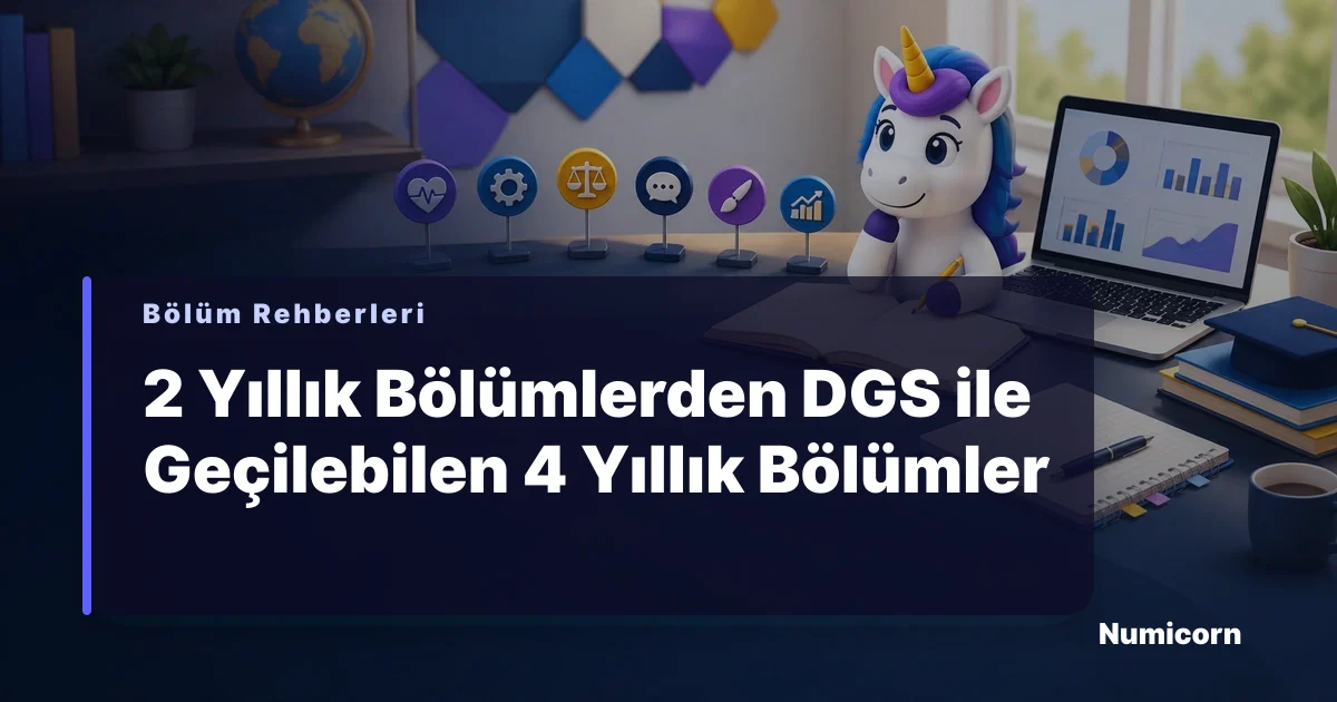 2 yıllık bölümlerden DGS ile geçilebilen 4 yıllık bölümler rehberi görseli