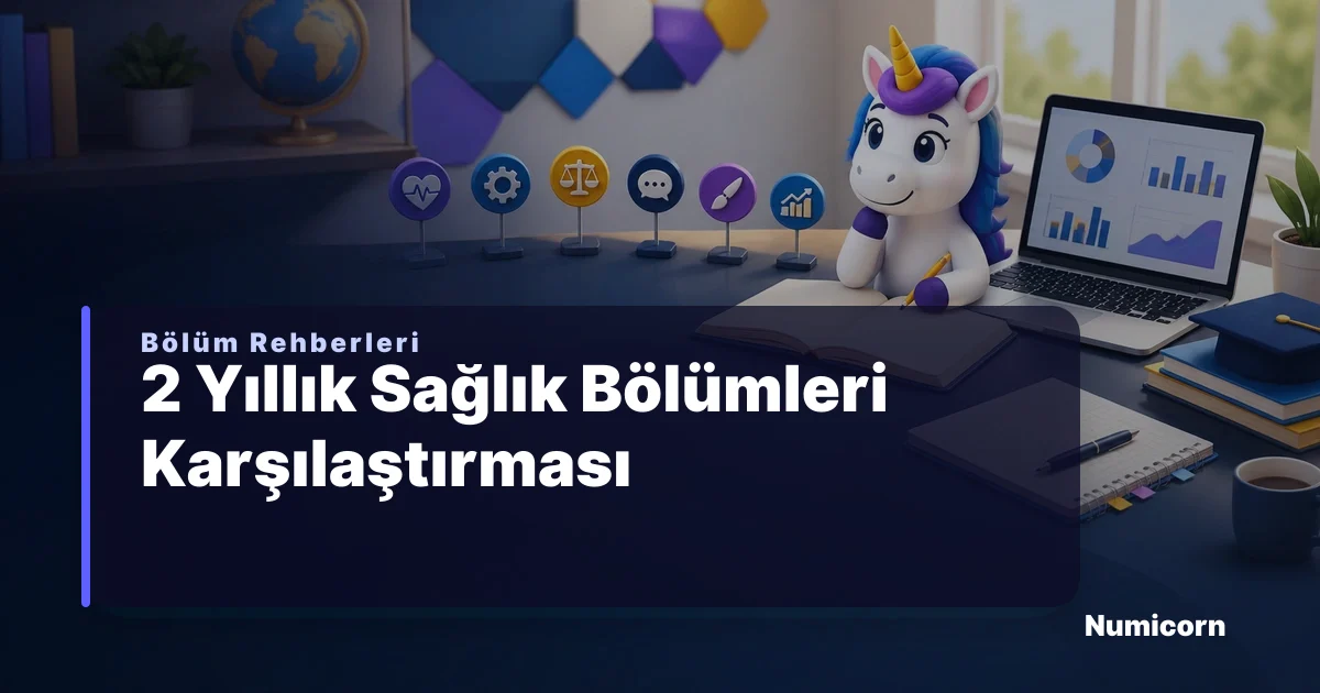 2 yıllık sağlık bölümleri karşılaştırması ve TYT tercih rehberi