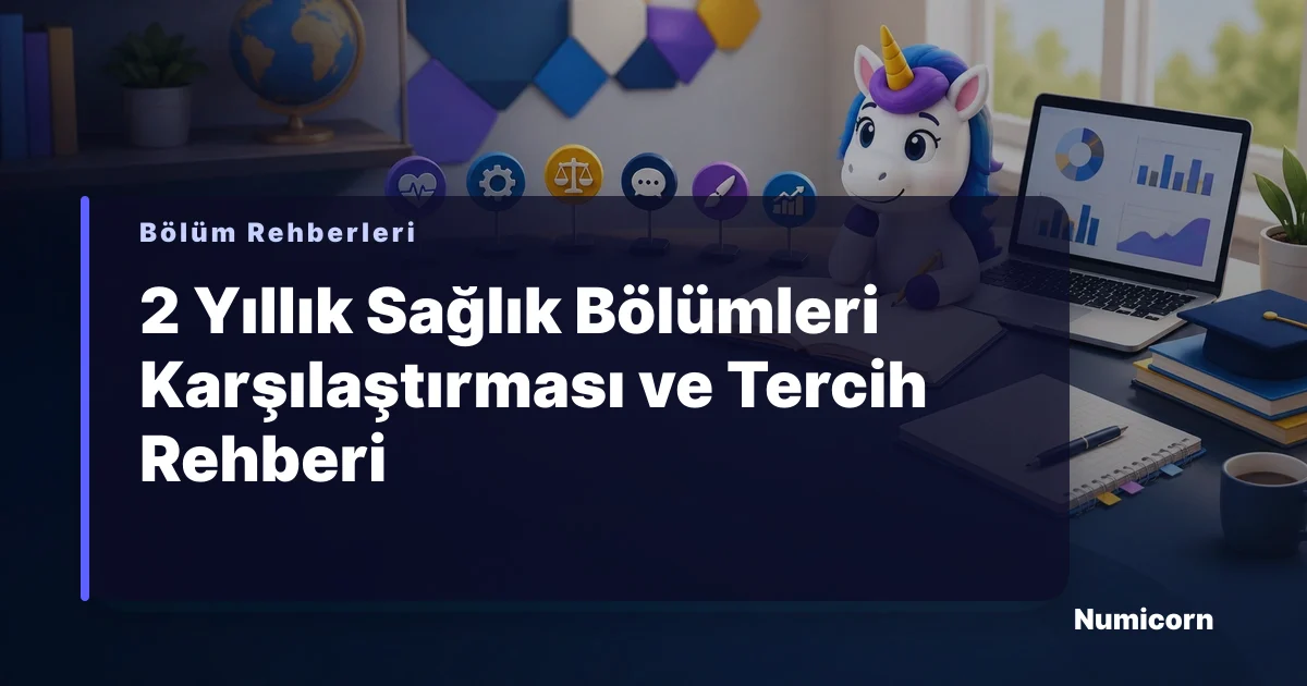 2 yıllık sağlık bölümleri karşılaştırması ve TYT tercih rehberi