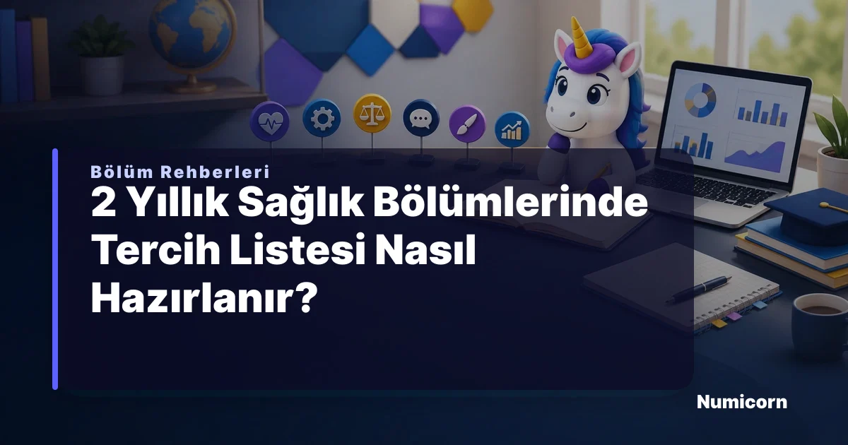 2 yıllık sağlık bölümlerinde tercih listesi hazırlama rehberi