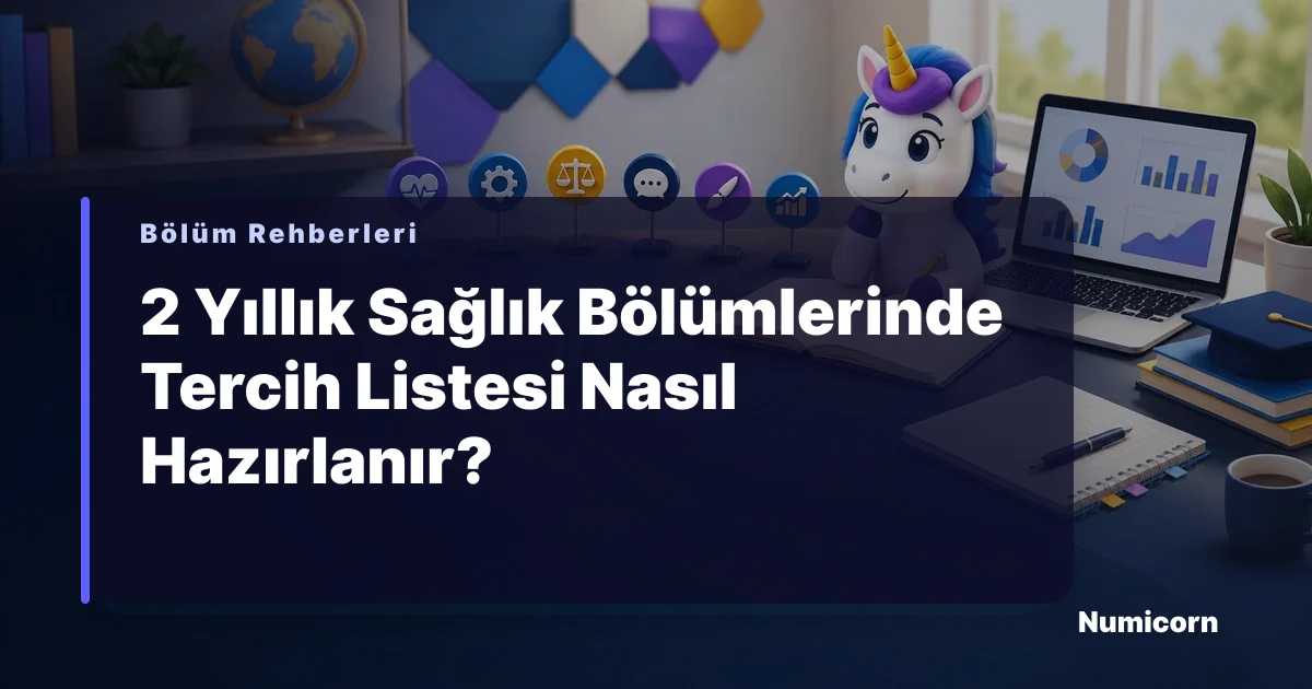 2 yıllık sağlık bölümlerinde tercih listesi hazırlama rehberi