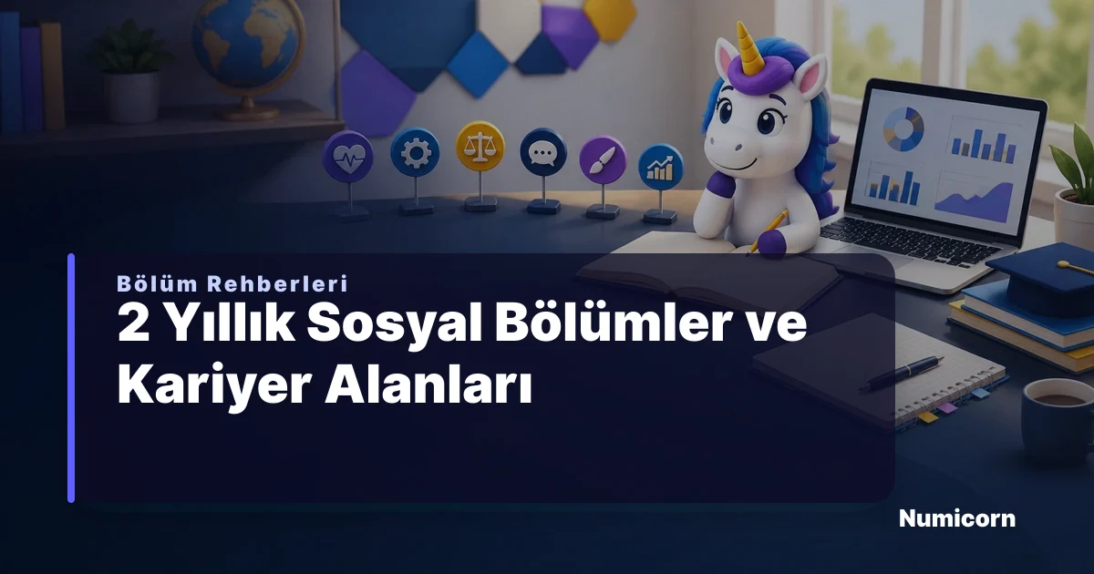 2 yıllık sosyal bölümler ve kariyer alanları rehberi görseli