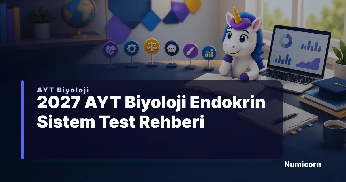 2027 AYT Biyoloji Endokrin Sistem Test Rehberi