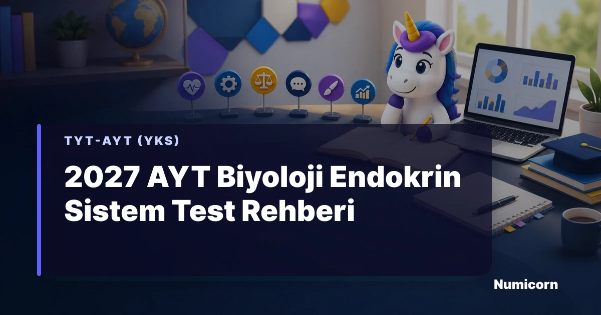 2027 AYT Biyoloji Endokrin Sistem test rehberi