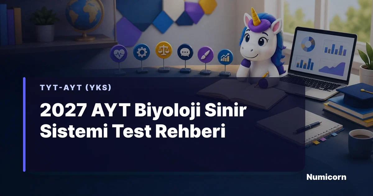 2027 AYT Biyoloji Sinir Sistemi test rehberi