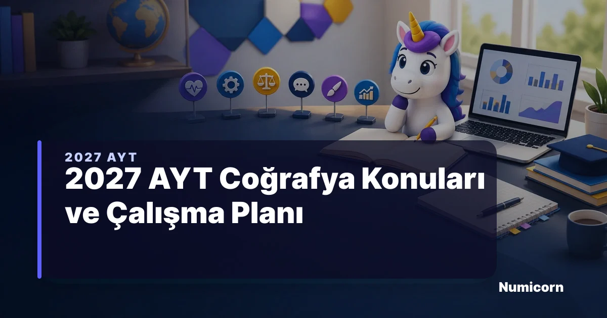 2027 AYT Coğrafya Konuları ve Çalışma Planı