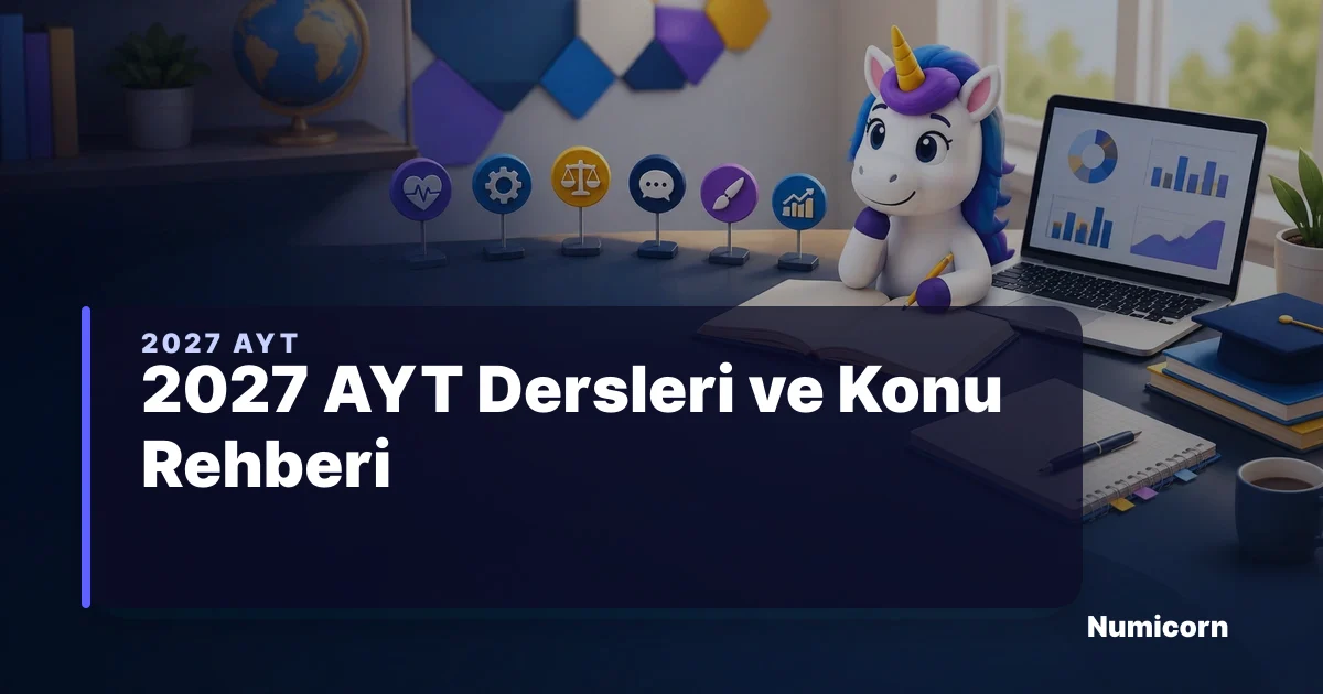 2027 AYT Dersleri ve Konu Rehberi