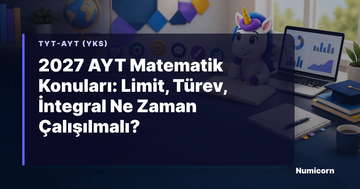 2027 AYT Matematik konuları ve çalışma sırası rehberi