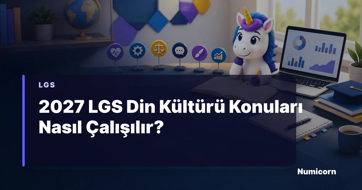 2027 LGS Din Kültürü konuları ve çalışma planı rehberi