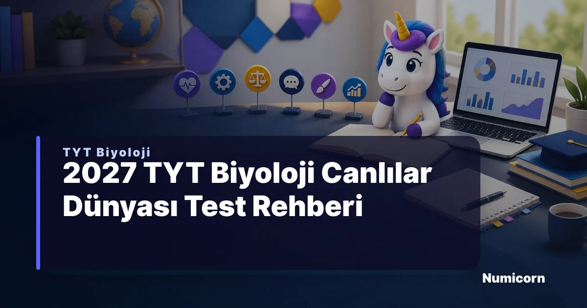 2027 TYT Biyoloji Canlılar Dünyası Test Rehberi