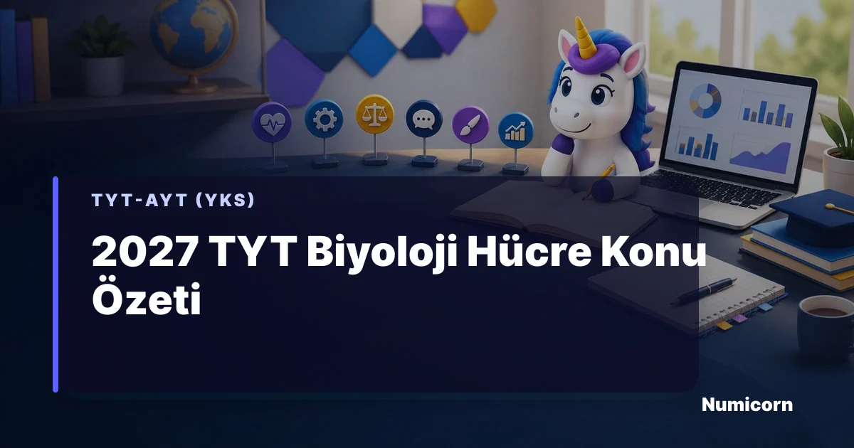 2027 TYT Biyoloji hücre konu özeti ve soru çözümü rehberi
