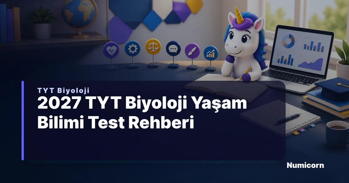 2027 TYT Biyoloji Yaşam Bilimi Test Rehberi