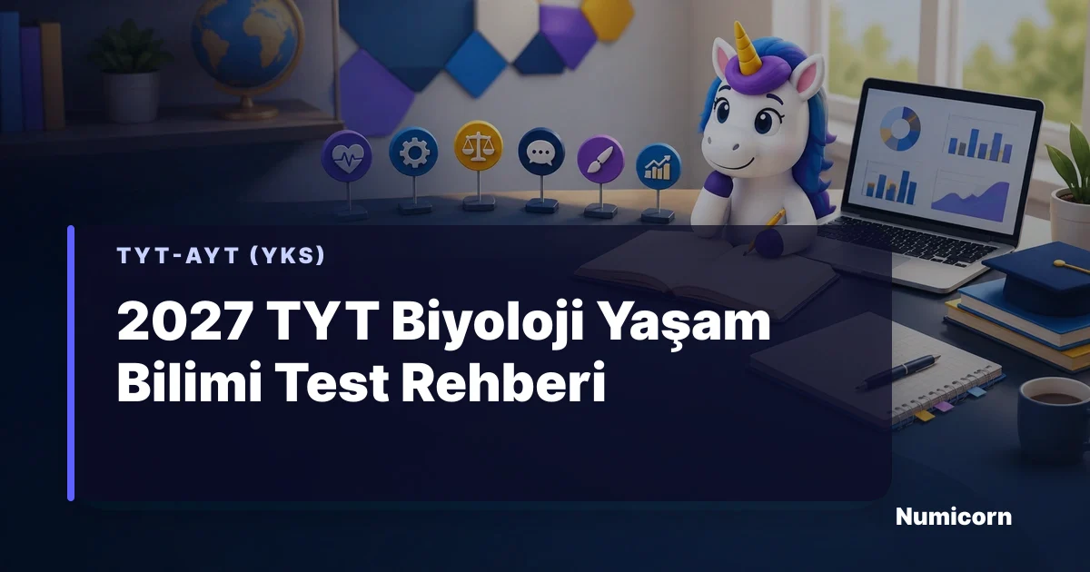 2027 TYT Biyoloji Yaşam Bilimi test rehberi