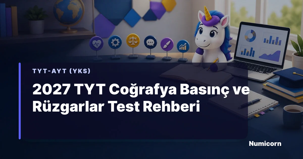 2027 TYT Coğrafya basınç ve rüzgarlar test rehberi