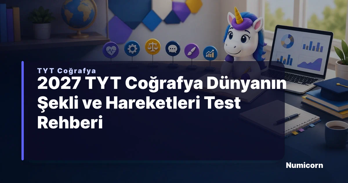 2027 TYT Coğrafya Dünyanın Şekli ve Hareketleri Test Rehberi