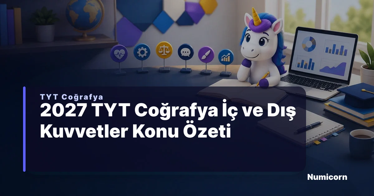 2027 TYT Coğrafya İç ve Dış Kuvvetler Konu Özeti