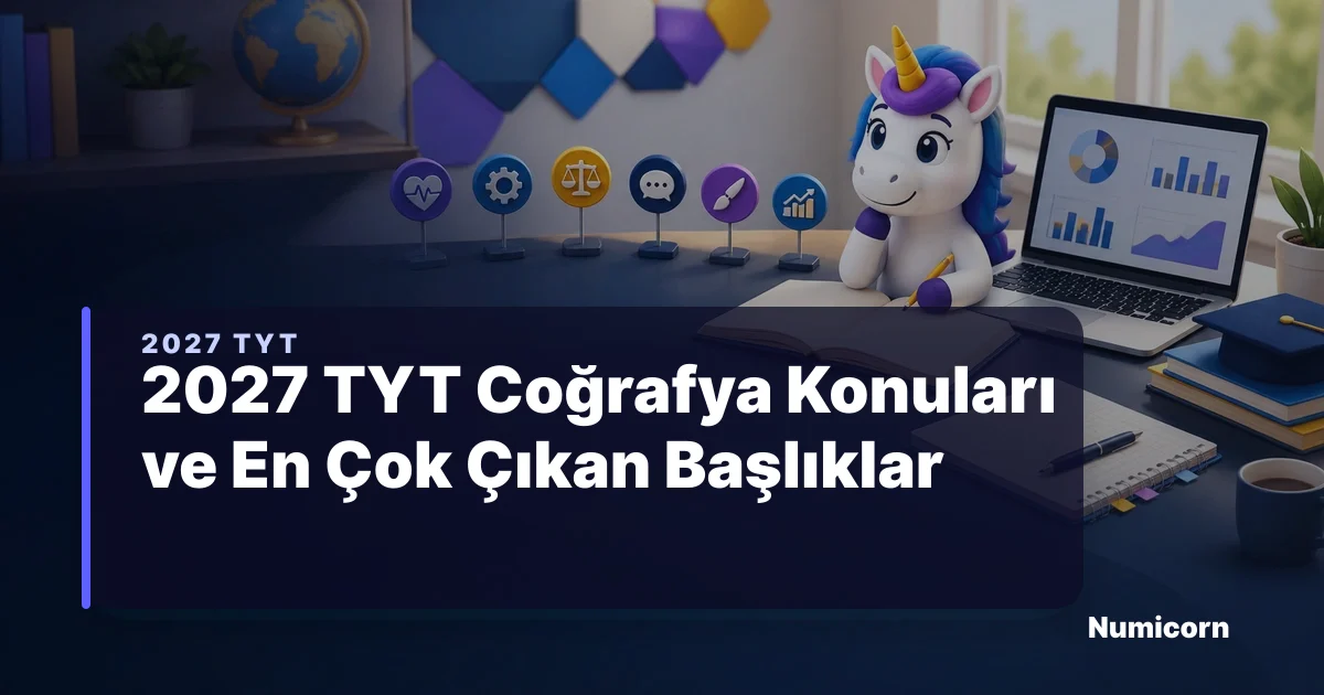 2027 TYT Coğrafya Konuları ve En Çok Çıkan Başlıklar