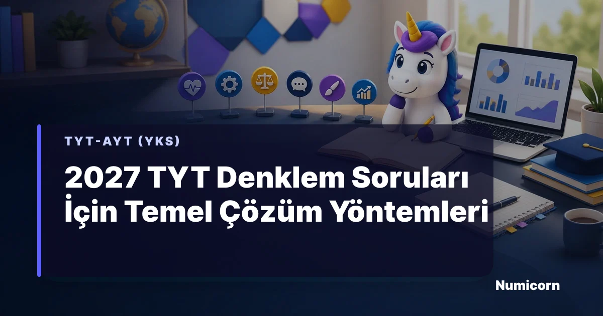 2027 TYT Denklem Soruları temel çözüm yöntemleri ve çalışma planı