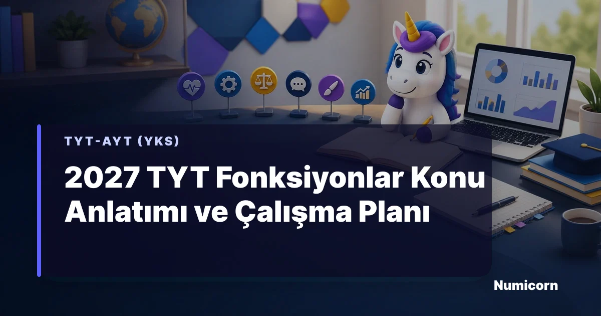2027 TYT fonksiyonlar konu anlatımı ve çalışma planı