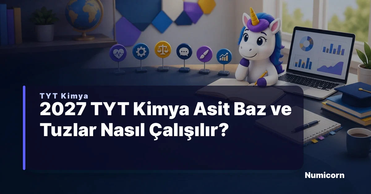 2027 TYT Kimya Asit Baz ve Tuzlar Nasıl Çalışılır?