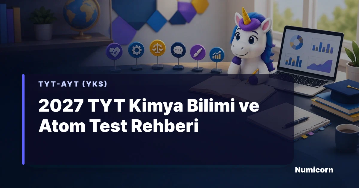 2027 TYT Kimya Bilimi ve Atom test rehberi