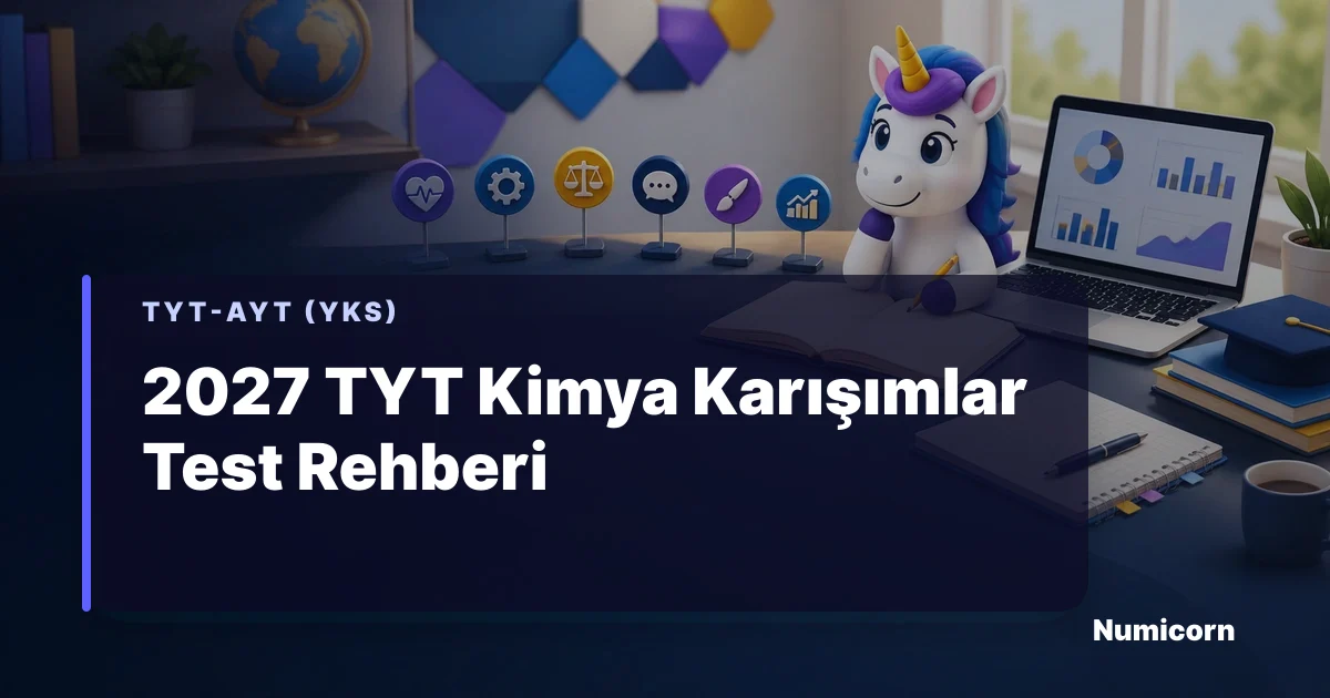 2027 TYT Kimya karışımlar konu ve test çözüm rehberi