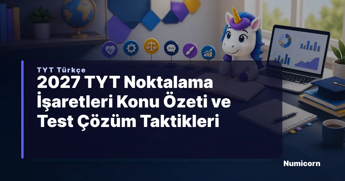 2027 TYT Noktalama İşaretleri Konu Özeti ve Test Çözüm Taktikleri