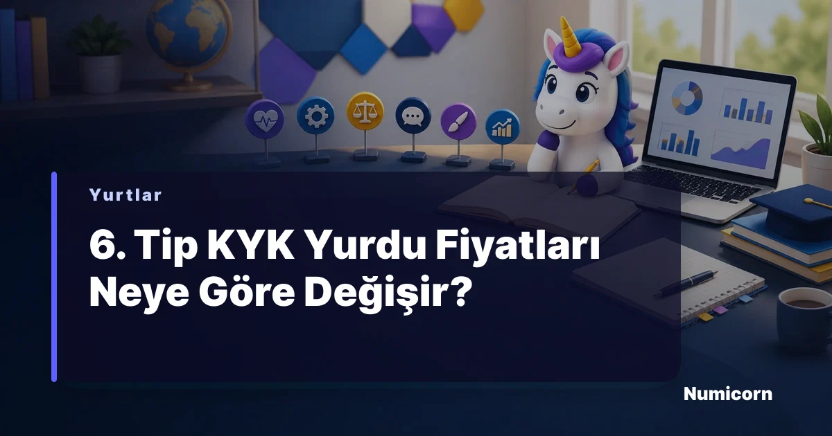 6. tip KYK yurdu fiyatları güvence bedeli ve ödeme rehberi