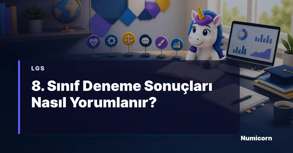 8. sınıf deneme sonuçlarını yorumlama rehberi görseli