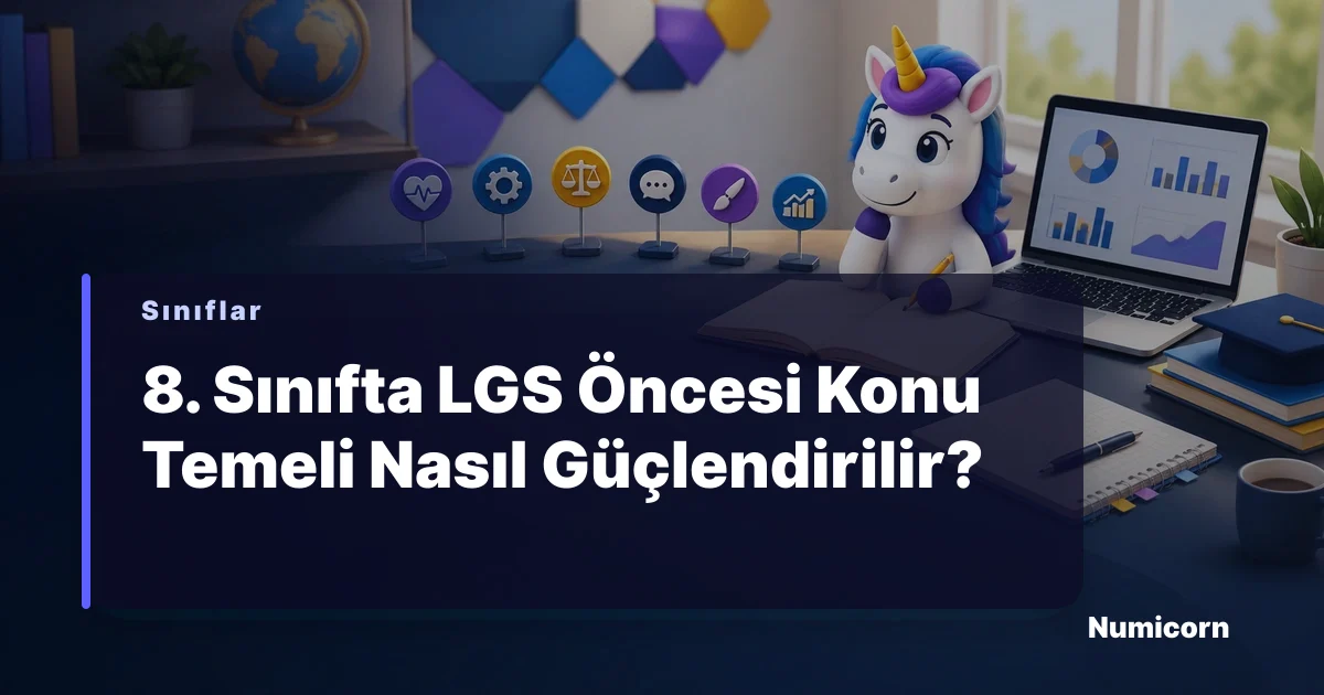 8. sınıf öğrencisi ders çalışırken