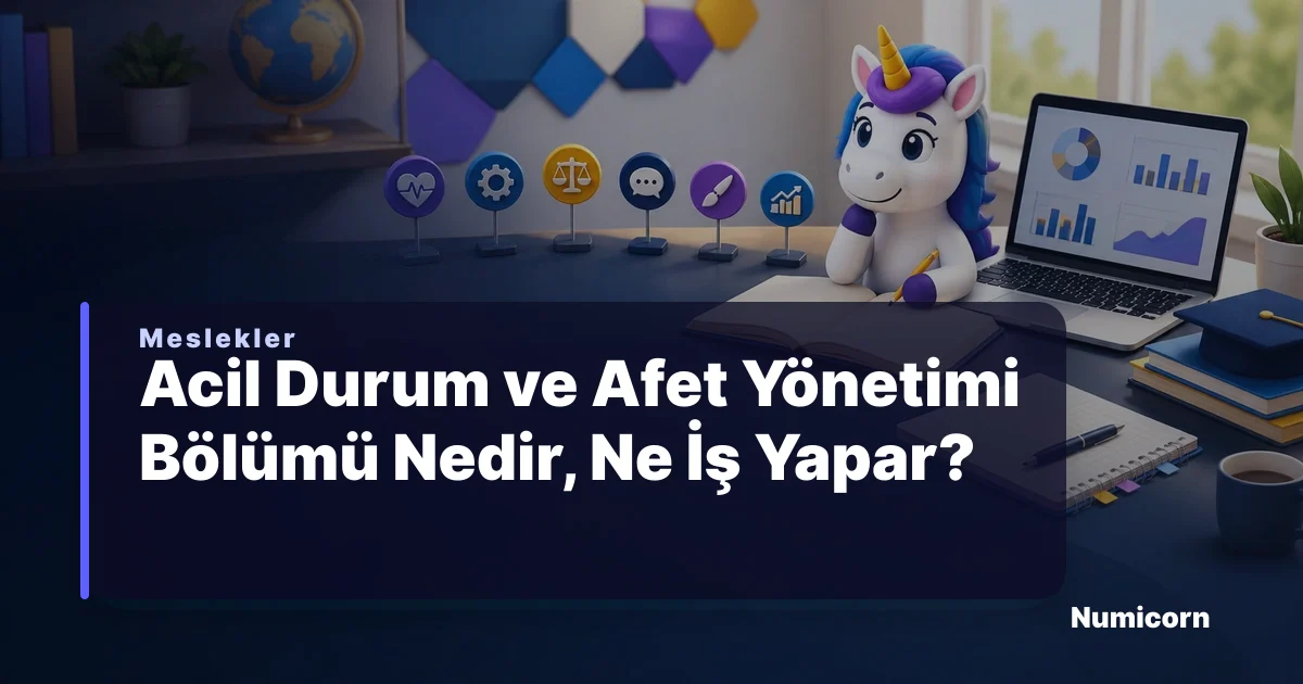 Acil Durum ve Afet Yönetimi bölümü ve meslek rehberi