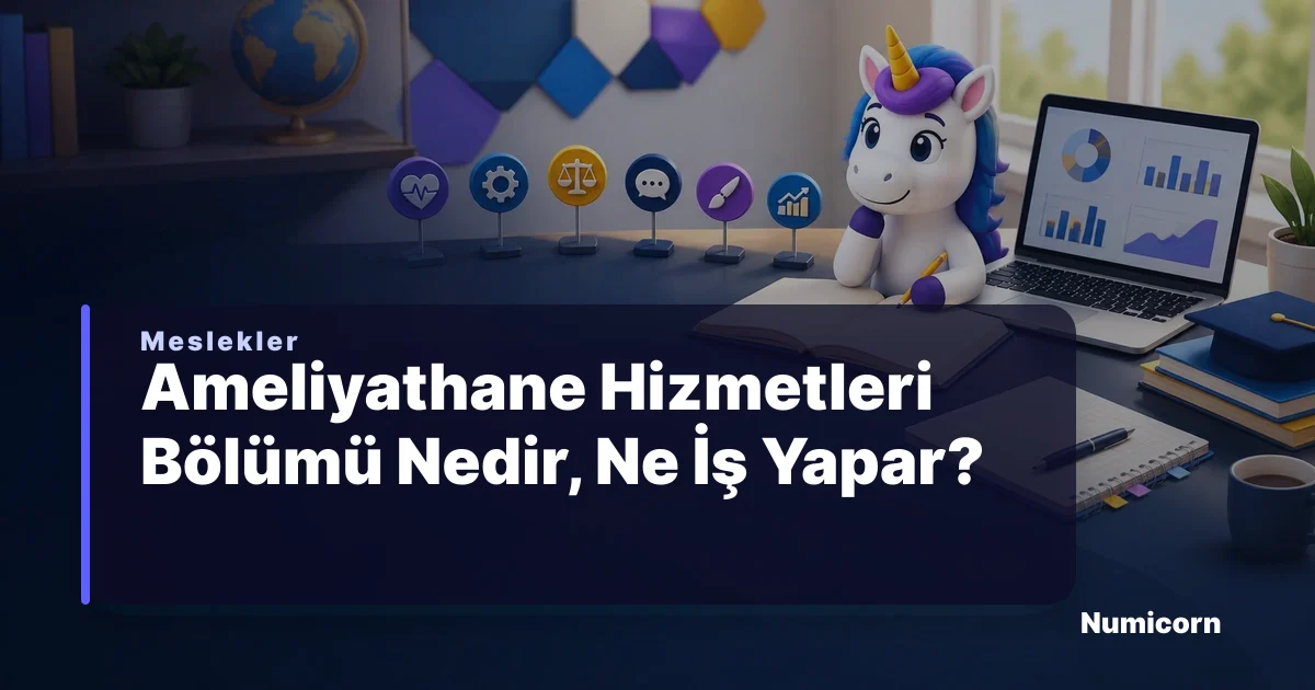 Ameliyathane Hizmetleri bölümü ve meslek rehberi