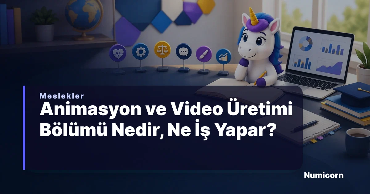 Animasyon ve Video Üretimi bölümü ve meslek rehberi