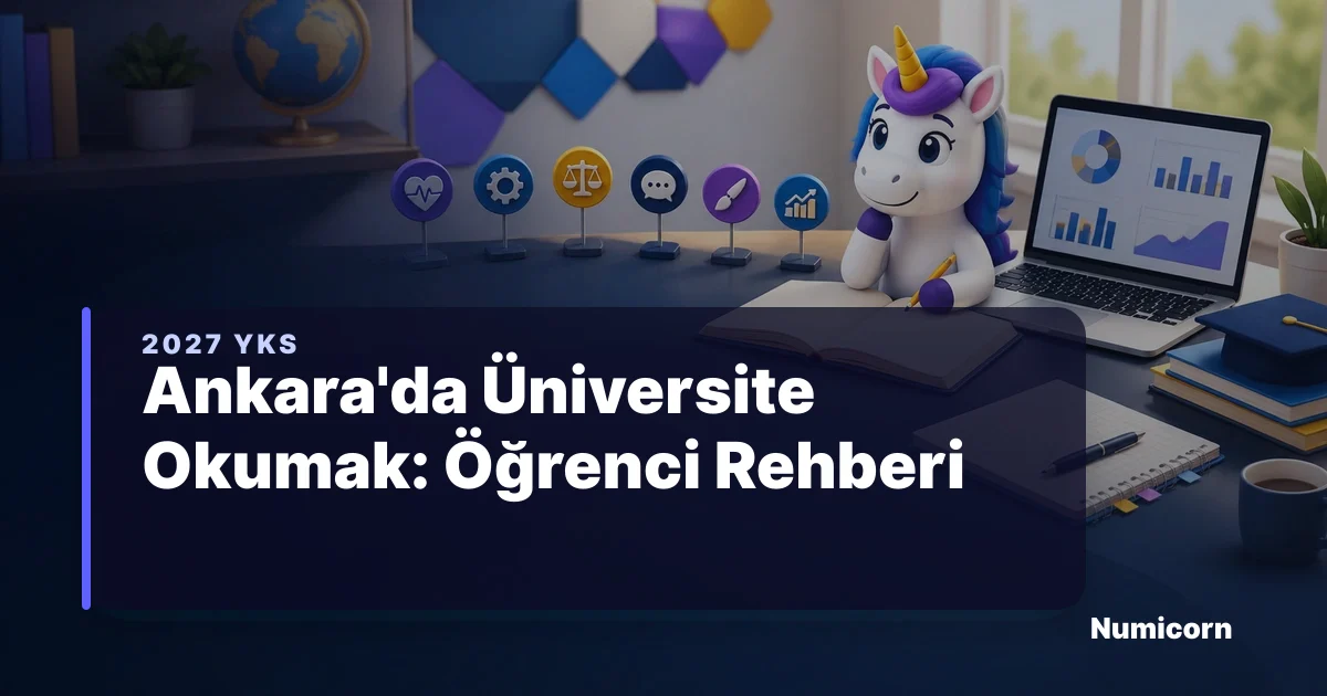 Ankara'da üniversite okumak öğrenci rehberi 2027 YKS
