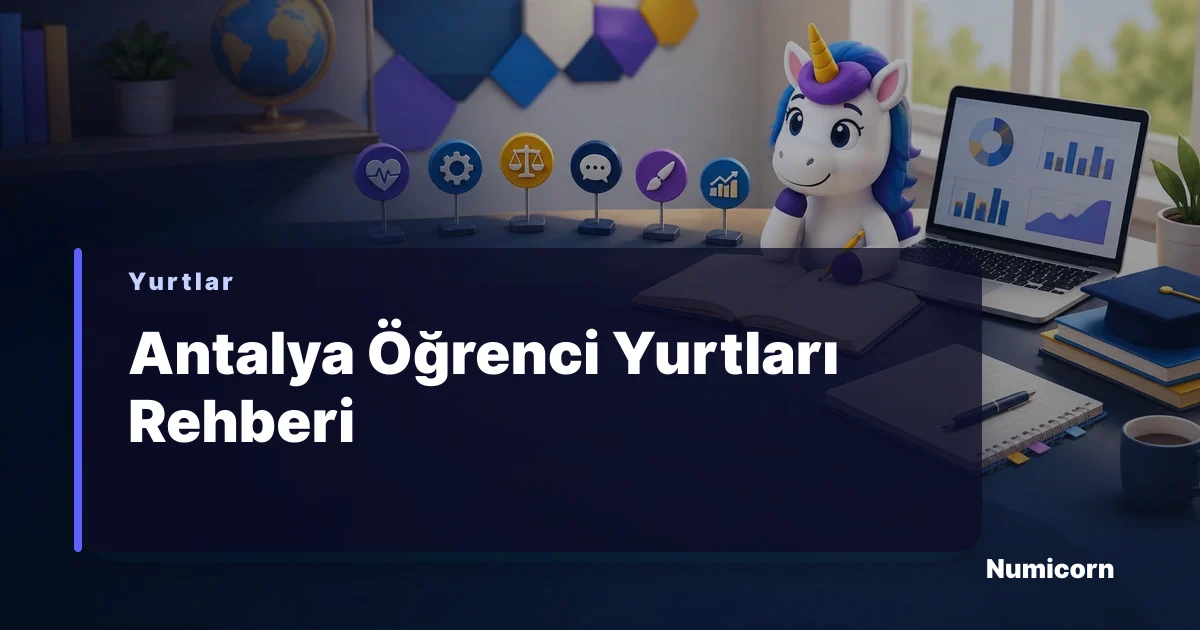 Antalya öğrenci yurtları için Akdeniz Üniversitesi, Konyaaltı, ulaşım, güvenlik ve bütçe rehberi