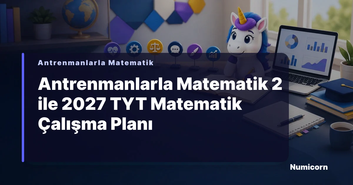 Antrenmanlarla Matematik 2 ile 2027 TYT çalışma planı