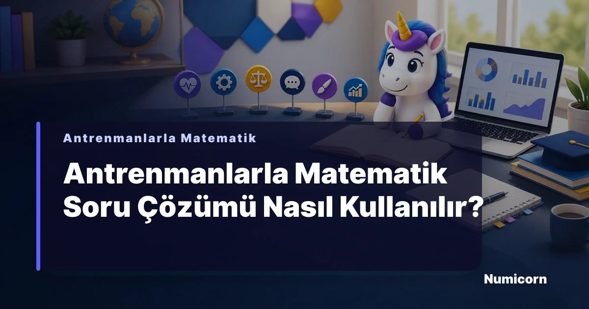 Antrenmanlarla Matematik video soru çözümü ve çalışma planı rehberi