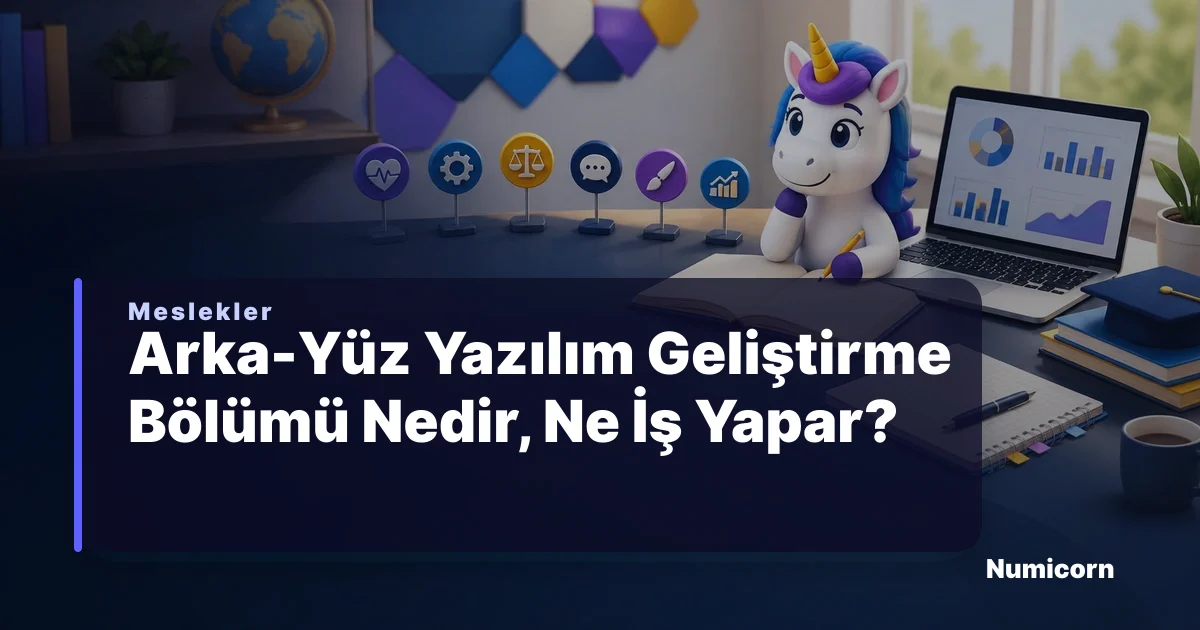 Arka-Yüz Yazılım Geliştirme bölümü ve meslek rehberi