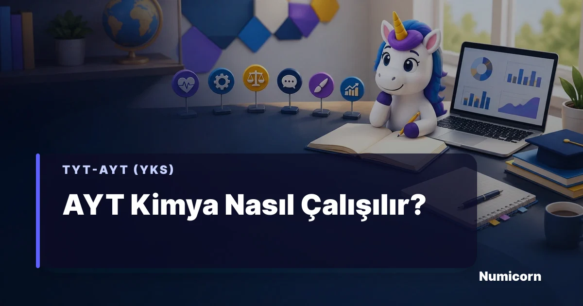 AYT Kimya çalışma planı, konu sırası, organik kimya ve deneme analizi rehberi