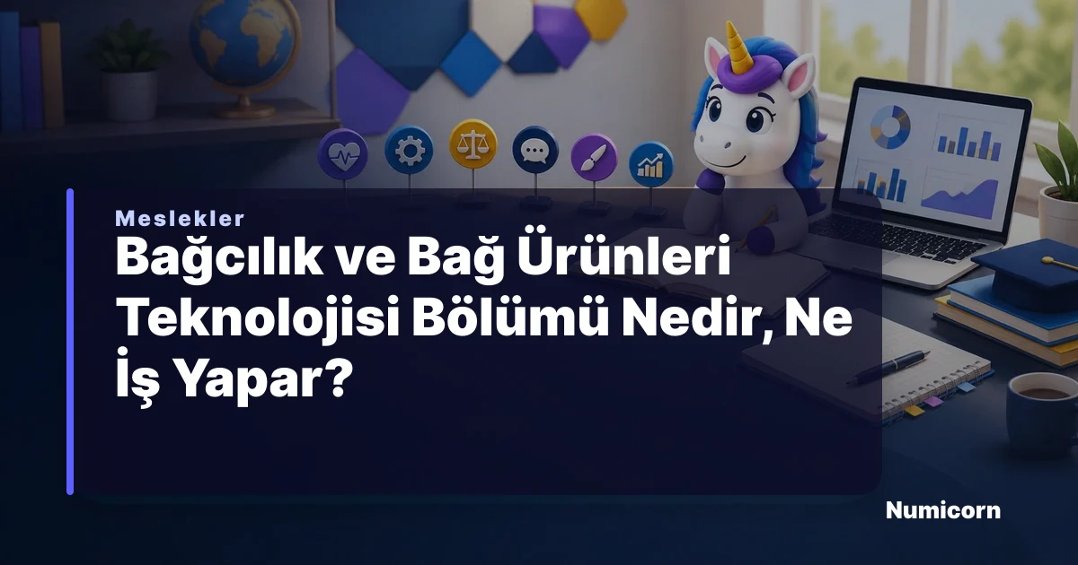 Bağcılık ve Bağ Ürünleri Teknolojisi bölümü ve meslek rehberi