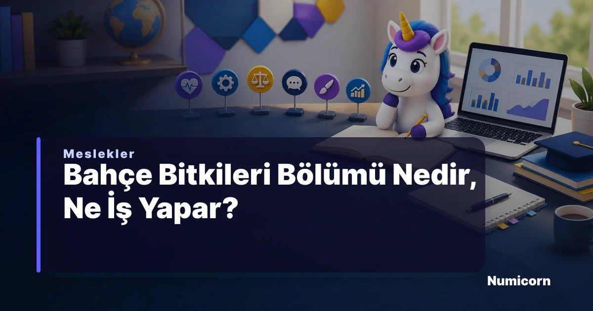 Bahçe Bitkileri bölümü ve meslek rehberi