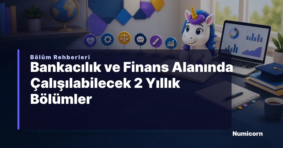 Bankacılık ve finans alanında çalışılabilecek 2 yıllık bölümler rehberi görseli