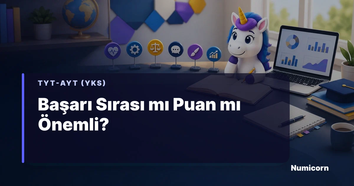YKS tercihlerinde başarı sırası ve puan karşılaştırması