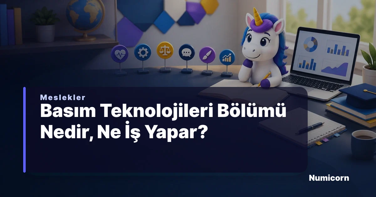 Basım Teknolojileri bölümü ve meslek rehberi