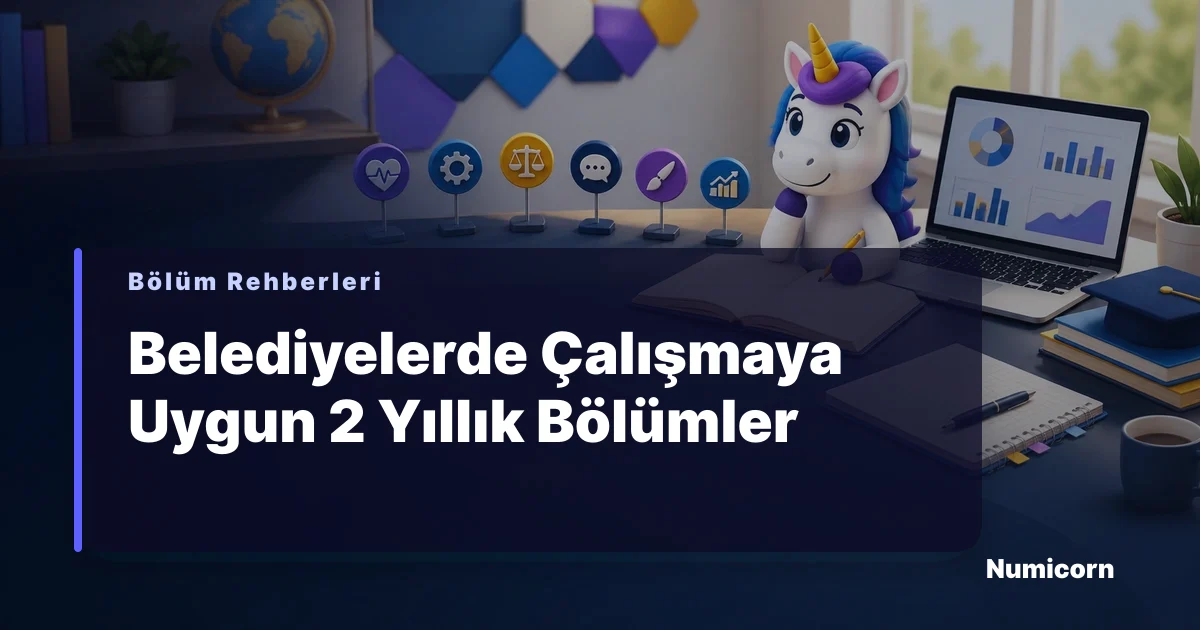 Belediyelerde çalışmaya uygun 2 yıllık bölümler rehberi